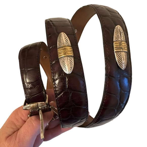 Italian Leather Belt 42” - Picture 3 of 10